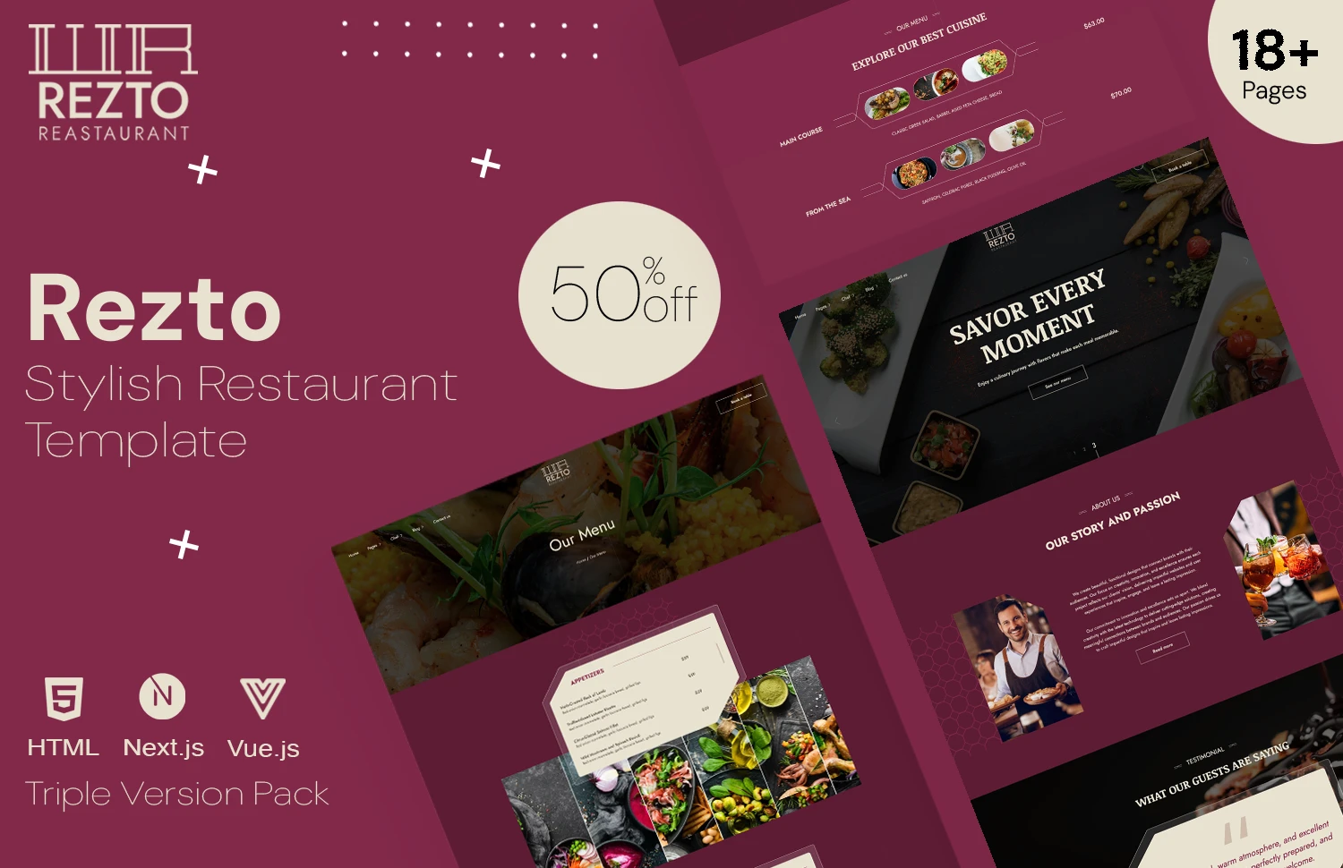 Rezto – Stylish Restaurant Template