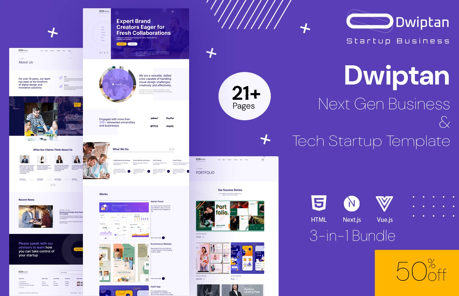 Dwiptan – Next Gen Business & Tech Startup Template